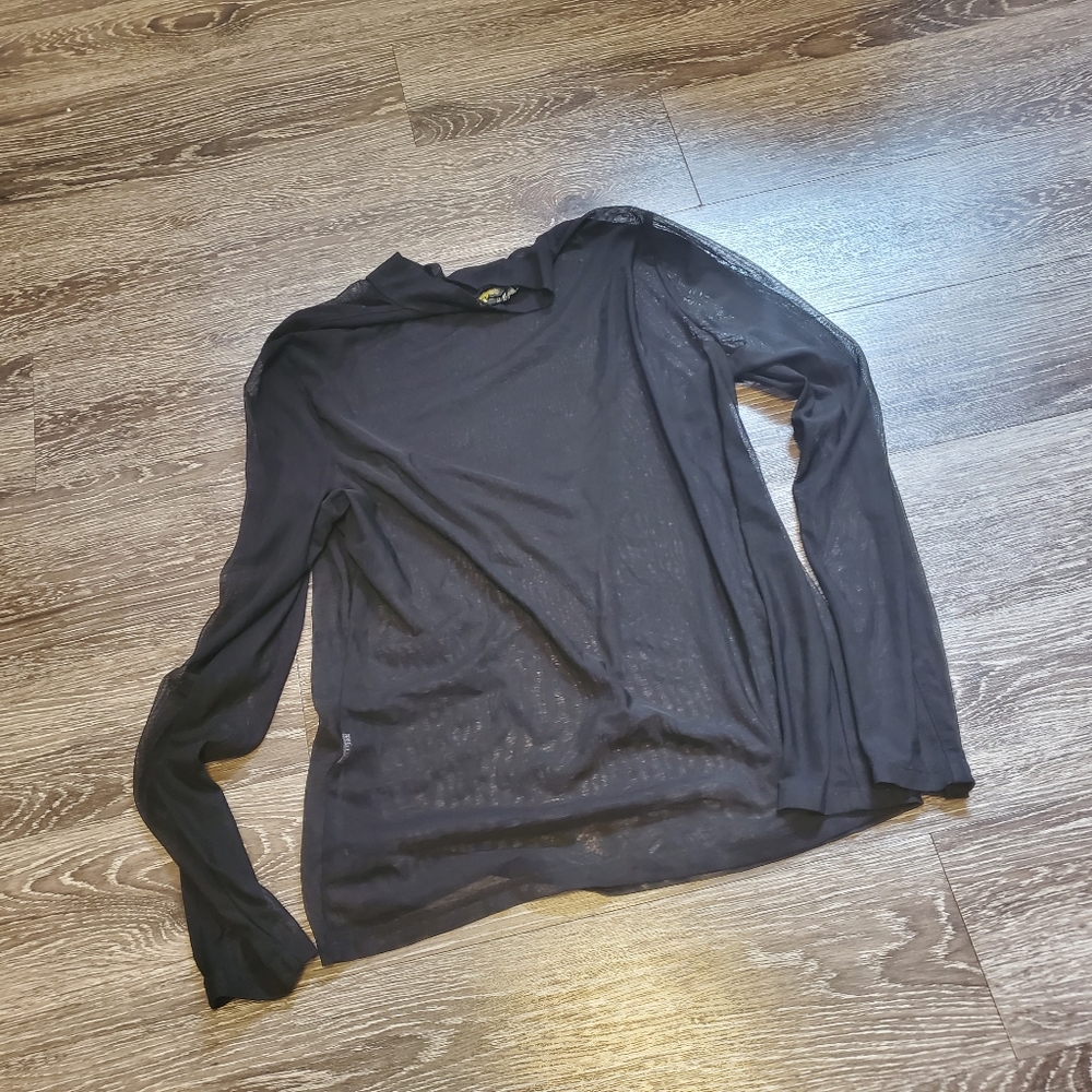 ❤sold❤🦄trendy mock neck mesh top - Picture 7 of 8